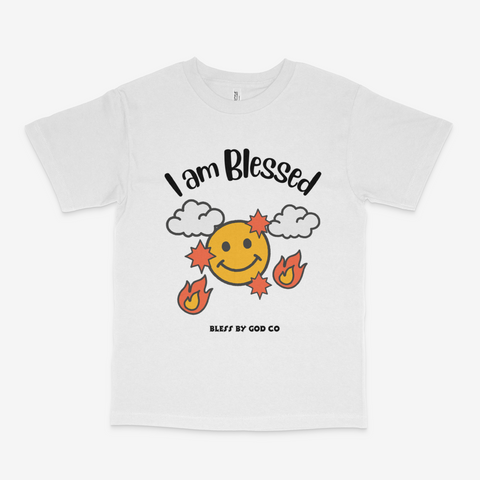 I am Blessed White (tee)