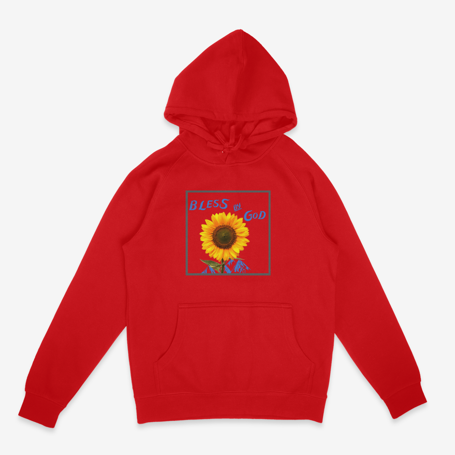 Bless Days Sun Flower { Edition} Red Hoodie